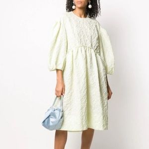 ISO Simone Rocha Puff Sleeve Dress in Light Green US XS/S